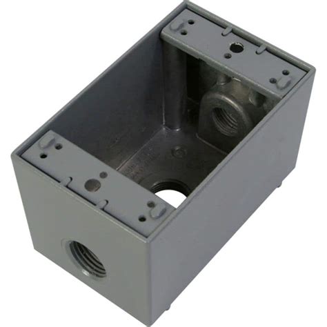 1 1/2 deep electrical box|single gang weatherproof electrical box.